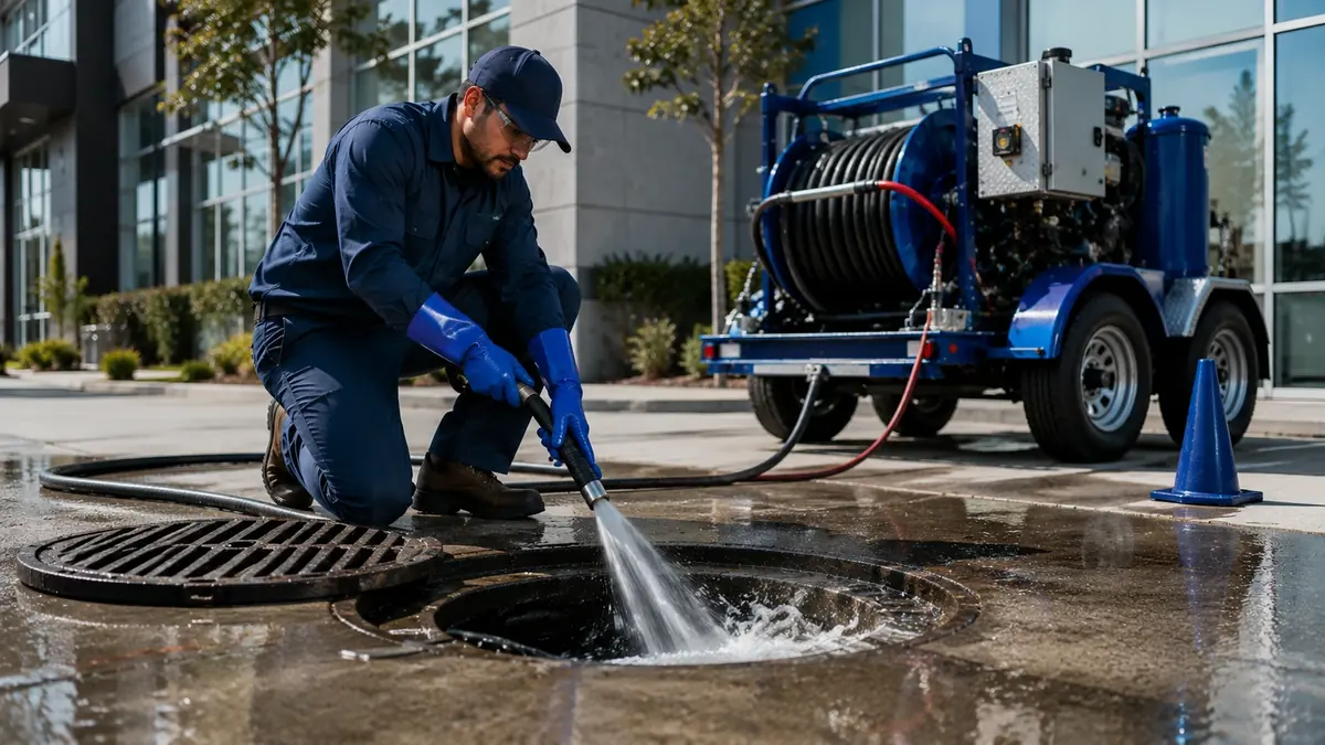 Commercial Hydro Jet Drain Cleaning in San Mateo