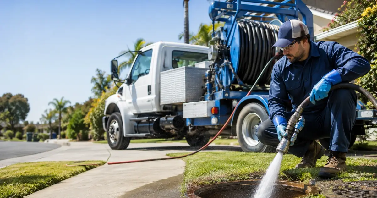 Hydro jet sewer cleaning San Mateo
