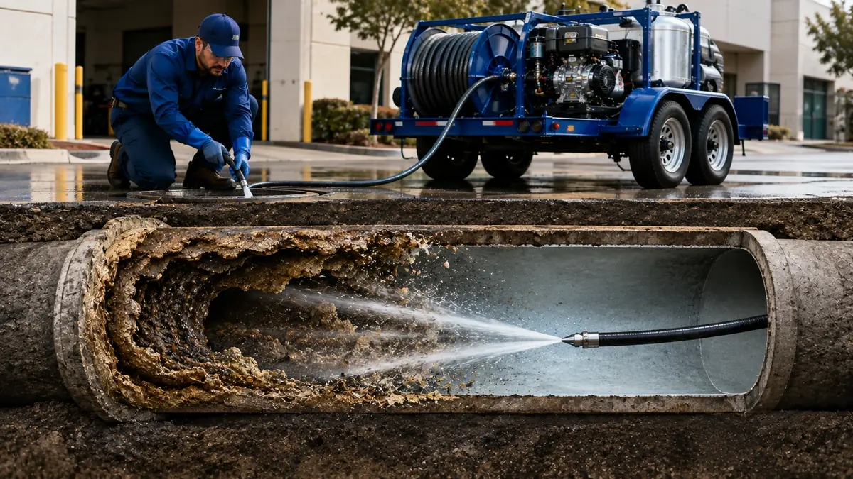 Sewer Pipe Descaling in San Mateo